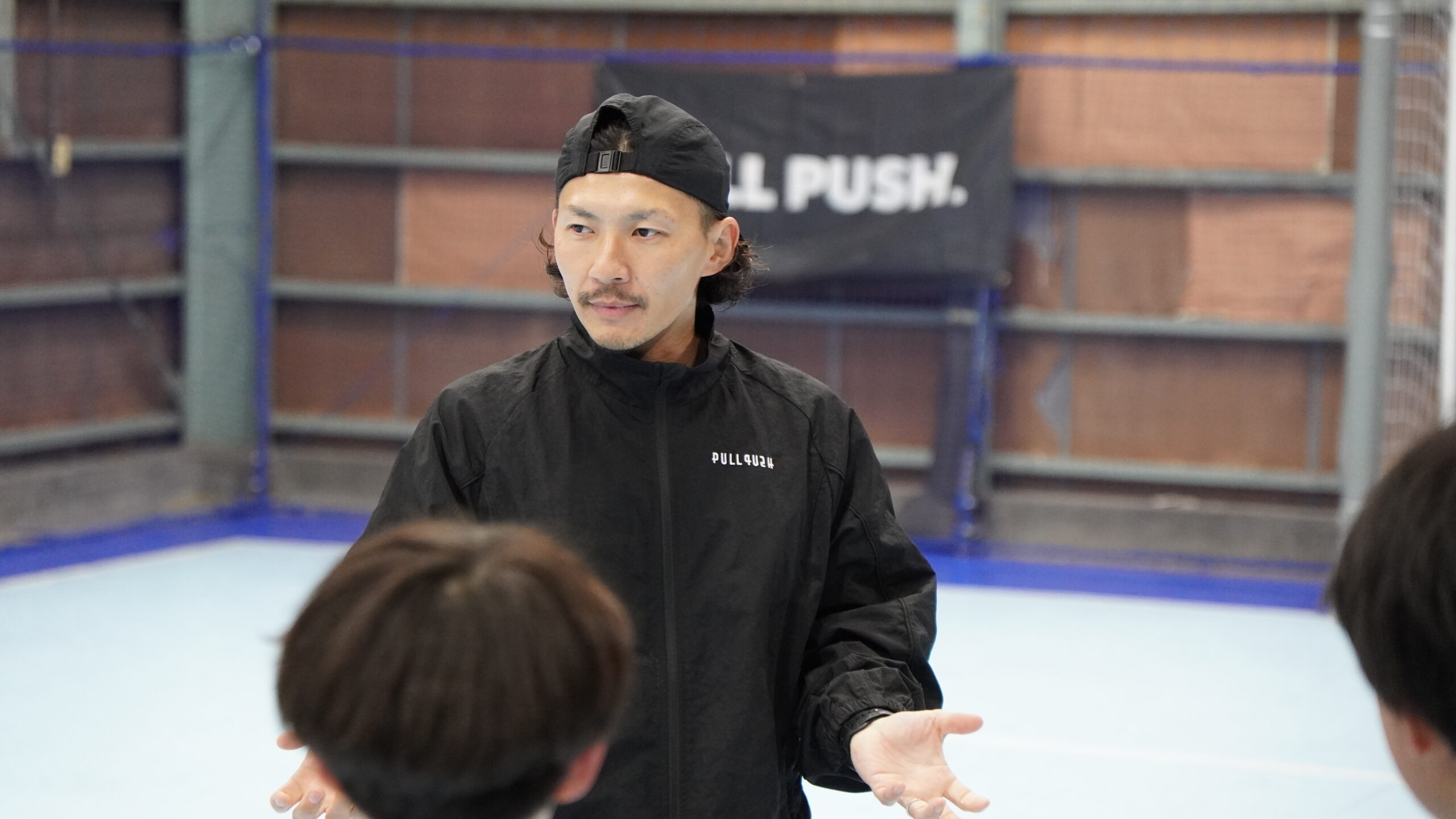 代表挨拶に関連するトレーニング風景